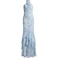 Ralph Lauren Robe bleu clair / blanc