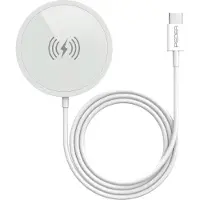 Pedea Wireless magnetic Charging Pad 15W - USB-C, argenté/blanc