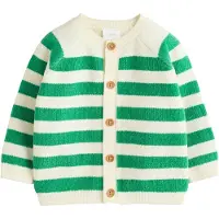 Next Cardigan vert / blanc naturel