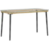 vidaXL Table de jardin Nature 80 x 40 x 45 cm en polyrotin