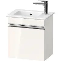 Duravit Sivida bâti-support pour lavabo, charnières à droite, poignée profilée chromée, 400x287x443mm, pour ME by Starck, SV4642R10220000