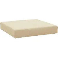 vidaXL Coussin de palette beige 60x60x8 cm tissu oxford