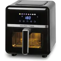Gourmet Maxx GOURMETmaxx Friteuse à air chaud | 5 litres Airfryer | 1500 W | Friteuse avec 6 fonctions, 8 programmes | Ecran couleur incl. fonction tactile | Noir