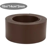 TolleTour Bande de gazon Bordure de pelouse 10m Bordure de parterre 14cm de haut bordure de tonte stable marron