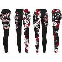 Hotspot titanium KOI, L, noir-rouge, Leggings, 010501003