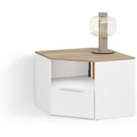 Livinity Meuble TV Piave Blanc/Sonoma 68x50cm, Model 58903
