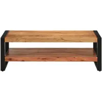 Syfax Table basse 120x55x40 cm bois massif d'acacia
