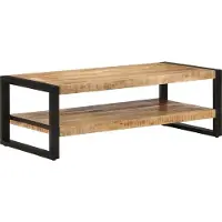 Syfax Table basse 120x55x40 cm Bois de manguier massif