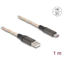 DeLOCK 88164 USB 2.0 Kabel Typ-A zu USB Type-C mit RGB Beleuchtung