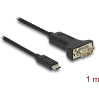 DeLOCK Adapter USB Type-C zu 1 x Seriell RS-232 D-Sub 9 Pin Stecker