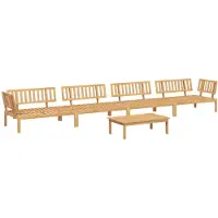 Syfax Salon palette de jardin 5 pcs bois d'acacia massif