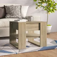 Prolenta Maison Exclusive - Table basse en chêne Sonoma 55,5 x 55 x 45 cm, bois d'ingénierie