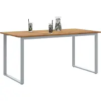 vidaXL Table de jardin Grise 160 x 80 x 75 cm Bois massif d'acacia