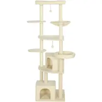 SUGIFT Tour d'escalade pour chats, couleur beige