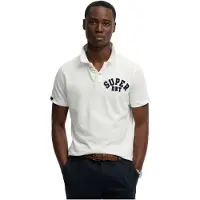 Superdry T-Shirt marine / blanc