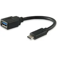 Equip 133455 câble USB USB 3.2 Gen 1 (3.1 Gen 1) 0,15 m USB C USB A Noir