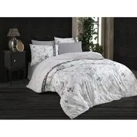 Brotex® Lin coton français 200x200,70x90 Aneta blanc