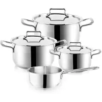 Orion Set de casseroles en acier 18/10 PREMIUM 7 pièces