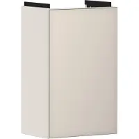 Hansgrohe Meuble sous-vasque Xevolos E, couleur sable beige mat, dimensions 340/250 mm, conçu pour les lavabos, ouverture de la porte sur la droite, finition avant : sable beige métallisé