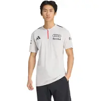 Adidas T-Shirt fonctionnel 'Audi Revolut Formula One Team Engineers & Marketing' anthracite / noir / blanc