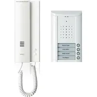 Ritto by Schneider Interphone-portier filaire Kit complet 1841470 4 familles blanc (1841470)
