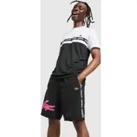 Lacoste Short tissé Croc Tape - Noir, Noir