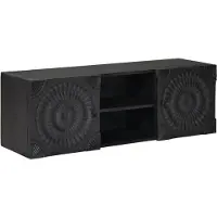 vidaXL Meuble TV noir, 105 x 30 x 35 cm