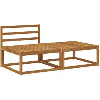 vidaXL Canapé modulable, lot de 2, couleur naturelle