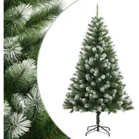 Prolenta Maison Exclusive - Sapin de Noël artificiel pliable avec effet neige 210 cm