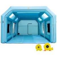Vevor Cabine de peinture gonflable pour voiture 8,5 x 4,6 x 3 m Système de filtration 2 souffleries