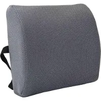 vidaXL Oreiller Avec Oreiller Réglable Gris 34 X 31.5 X 12 Cm Maille