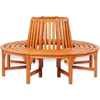 The Living Store Le Living Store Baumbank Ø 160 cm en bois