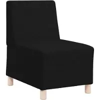 vidaXL Canapé modulaire sans accoudoirs noir 55 cm Tissu