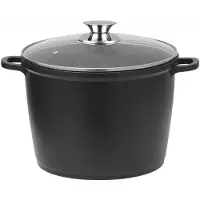 Cheffinger 6 L Marmite de soupe antiadhésive à induction 24 cm Fonte d'aluminium Marmite à rôtir