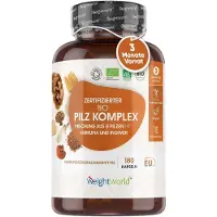 WeightWorld Complément alimentaire Certified Organic Mushroom complex, 180 gélules