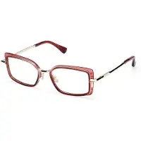 Max mara Lunettes de Vue MM5186 53/17/140 Bordeaux/striped Front acetate / metal WOMAN MM5186