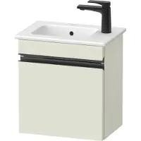 Duravit Sivida bâti-support pour lavabo, charnières à gauche, poignée encastrée noir diamant mat, 400x287x443mm, pour ME by Starck, SV4642LBDHH0000