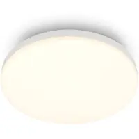 Briloner Plafonnier LED Ø22cm rond 12W 1300lm 3000K blanc chaud blanc - Lustre salon chambre cuisine couloir