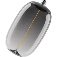Osram Vintage 1906 LED GRANDE BOUGIE DECORATIVE AVEC FILAMENT - STYLE MAGNÉTIQUE 4W 818 Fumée E27 OVAL ELIPSE