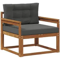 vidaXL Sofa de milieu extérieur Bois d'Acacia Massif Naturel