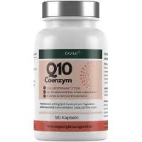 EXVital Gélules de coenzyme Q10 Ubiquinol, hautement dosées à 200 mg, 90 gélules, de la marque