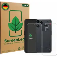 ScreenLeaf Film de protection d'écran, Protection d'écran Écologique, Clear, Anti-Rayures (2 pcs, Nothing Phone (3a)), Téléphone portable : film de protection, Transparent