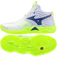 Mizuno Wave Momentum Elite Mid Chaussures de sport indoor Blanc UE 45 Blanc UE 45