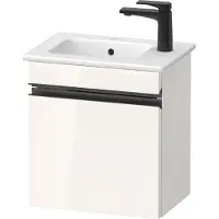 Duravit Sivida bâti-support pour lavabo, charnières à gauche, poignée encastrée noir diamant mat, 400x287x443mm, pour ME by Starck, SV4642LBD220000