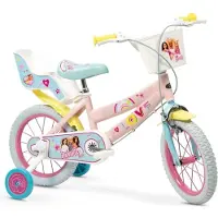 Toimsa Vélo Barbie 12 pouces pour filles de 3 à 5 ans - Rose