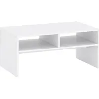 Feldmann-Wohnen Table basse Agnes Table de salon 90x51x41cm blanche