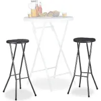 B2X Tabourets de bar pliants BASTIAN