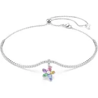 Swarovski Bracelet bleu / orange / rose / argent