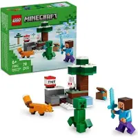 LEGO Minecraft Les Aventures de Steve dans la Taiga, Jeu de Construction, 6 ans et plus, Creeper