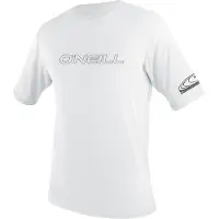 O'Neill Wetsuits Basic Skins Rash Tee Rash Guard à manches courtes Blanc M Femme Blanc M